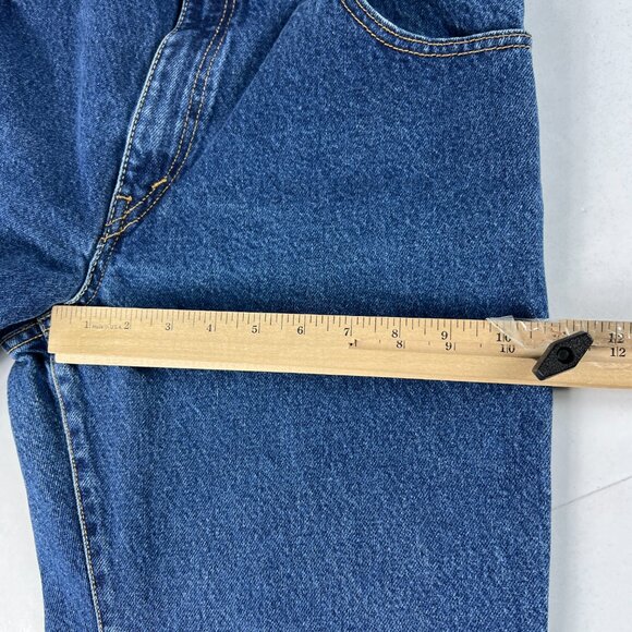 Y2K Levi's Jeans Women's Measured 31x27 550 Relaxed Tapered Blue Denim Tag 12 S - Picture 14 of 16